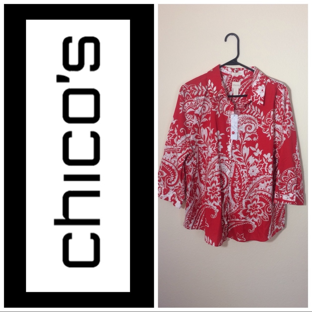 Chico’s New with tags! shirt size 3 LG